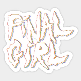 Final Girl in white Sticker